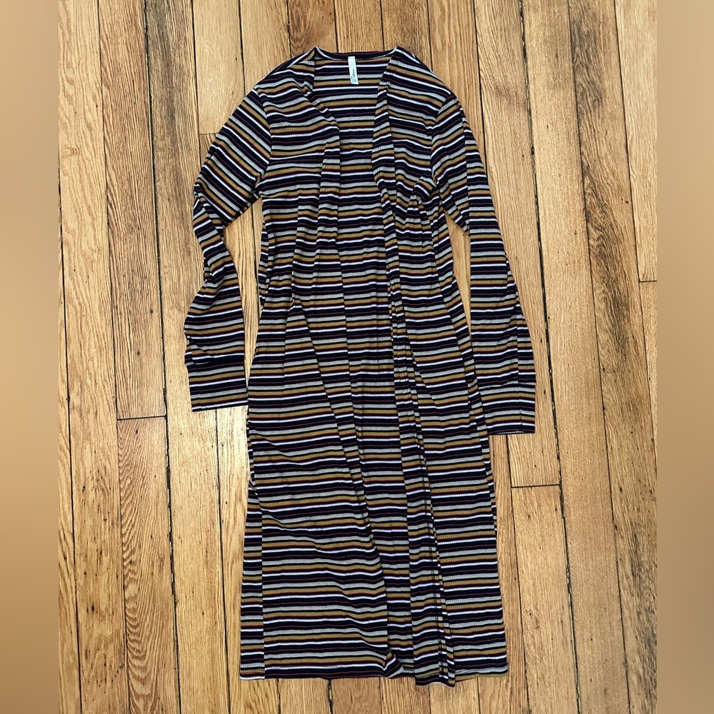 Magic Fit Multicolor long open cardigan